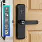 smart door lock black features
