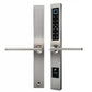 smart door lock sleek silver