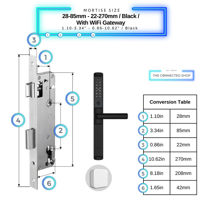 Cerradura inteligente para puerta batiente