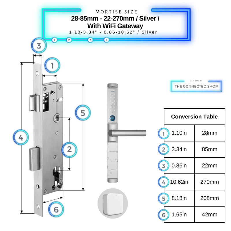 Cerradura inteligente para puerta batiente