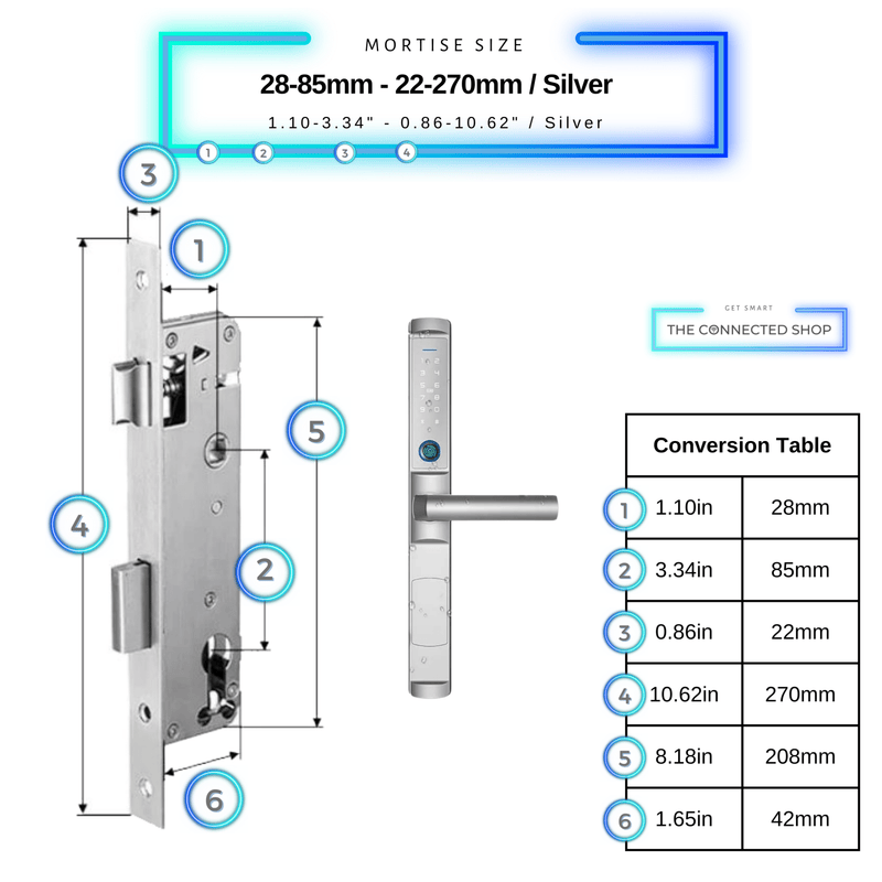 Cerradura inteligente para puerta batiente